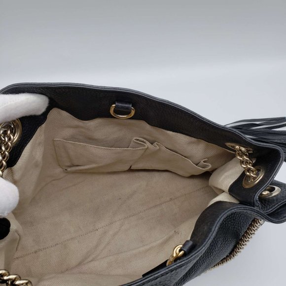 100% Authentic Gucci GG Soho on Chain Medium Shoulder Bag - Picture 13 of 16